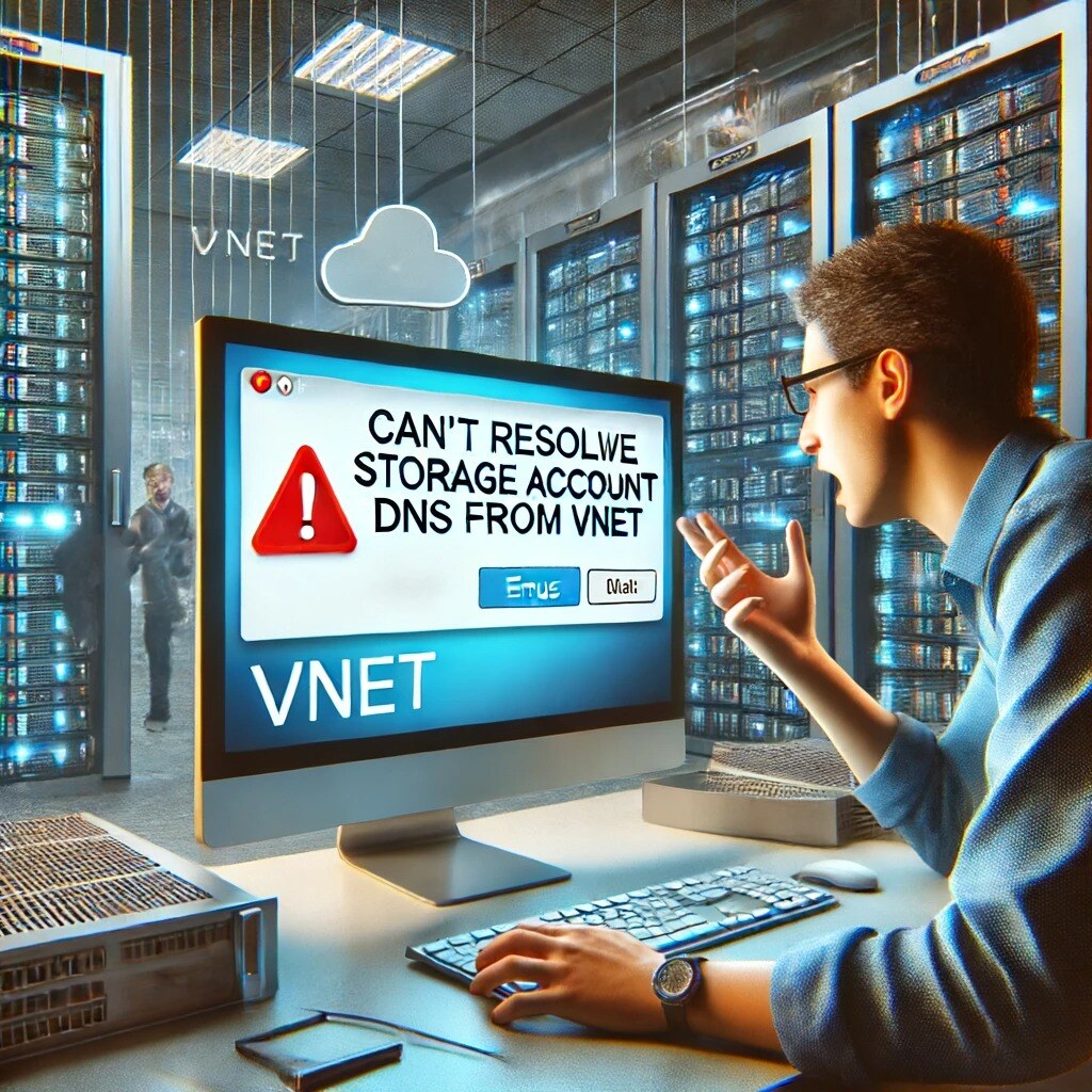 Can't resolve Storage Account DNS from VNET, but can from Internet